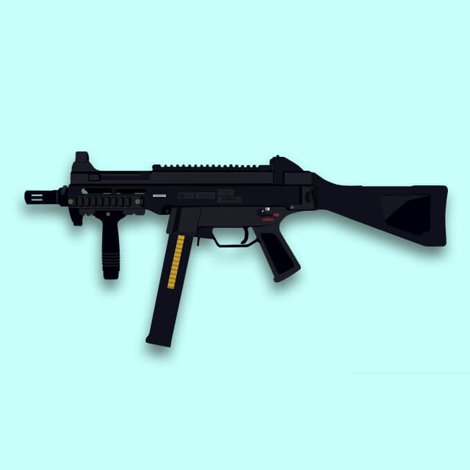 Graphic Illustration UMP-45