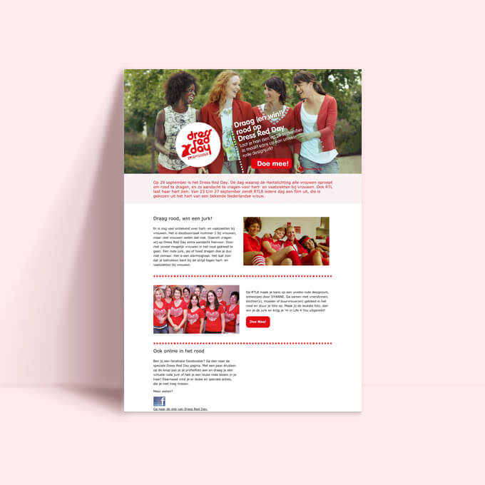 RTL Red Dress Day Website