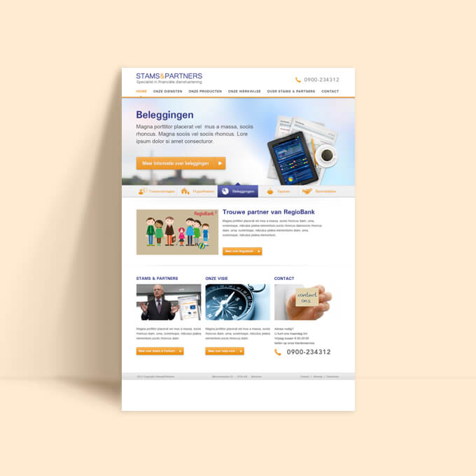 Stams & Partners Banking website