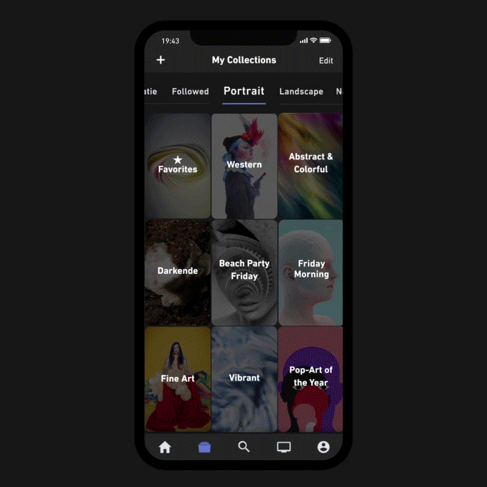 Blackdove mobile app animation